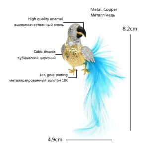 «TAIL BIRD» Luxury Fashion Brooch For Women - Image 4