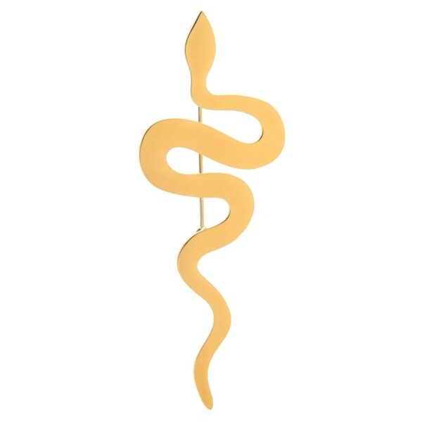 «SNAKE» New Fashion Brooch For Women / Gold Color