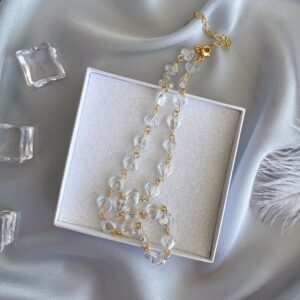 «CLEA» Beautiful & Trendy Jewellery Glass Necklace⠀ - Image 4