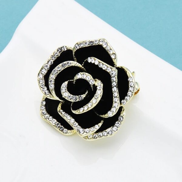 «BLACK FLOWER» New Fashion Brooch For Women
