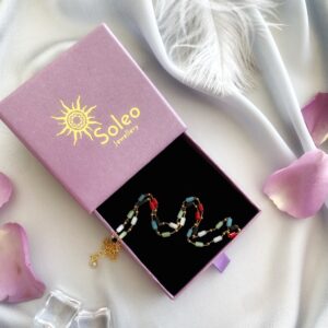 «PARTY TIME» Trendi Jewellery Glass Choker Necklace - Image 4