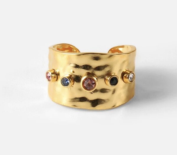 «TANYA» Waterproof Ring For Women / Gold Color