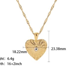 «HEART» Waterproof Necklace For Women / Gold Color⠀ - Image 4