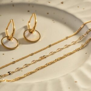 «PALMIRA» Waterproof Necklace For Women / Gold Color - Image 4