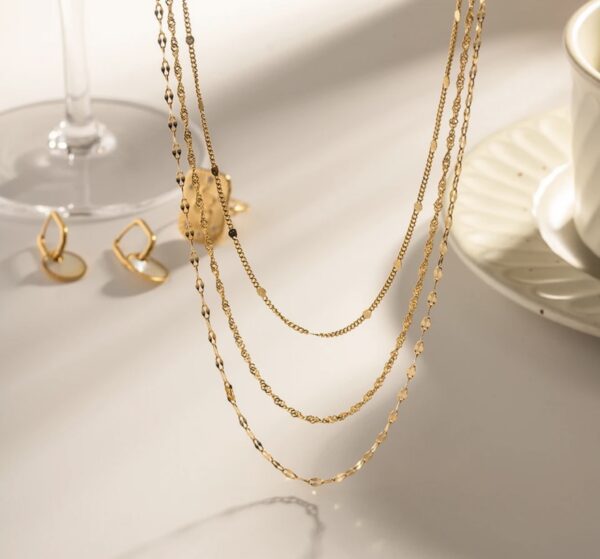 «PALMIRA» Waterproof Necklace For Women / Gold Color