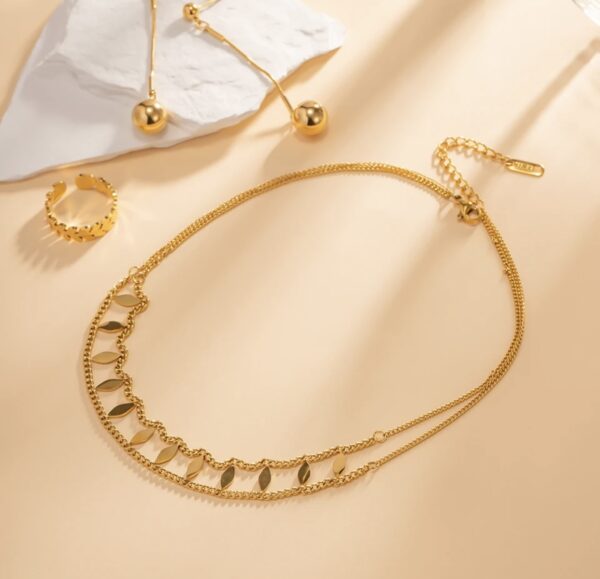 «LINDA» Waterproof Necklace For Women / Gold Color