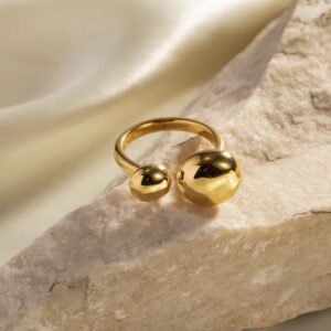 «ZENA» Waterproof Ring For Women / Gold Color - Image 6