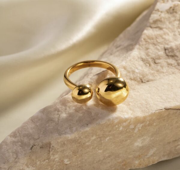 «ZENA» Waterproof Ring For Women / Gold Color