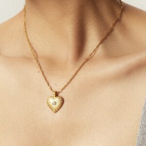 «HEART» Waterproof Necklace For Women / Gold Color⠀ - Image 10