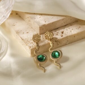 «AIREEN» Waterproof Earrings For Women / Gold Color - Image 5