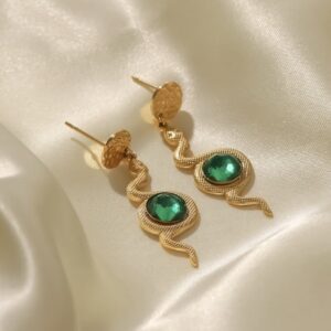 «AIREEN» Waterproof Earrings For Women / Gold Color - Image 6