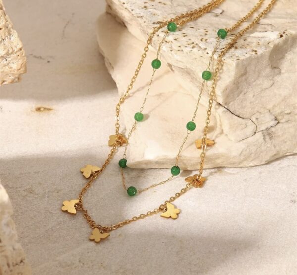 «JOHANNA» Waterproof Necklace For Women / Gold Color⠀