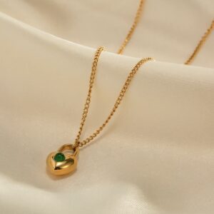 «JANE» Waterproof Necklace For Women With Cubic Zirconia / Gold Color⠀ ⠀ - Image 5