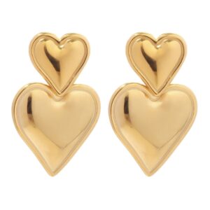 «HEATHER» Waterproof Earrings For Women / Gold Color - Image 5