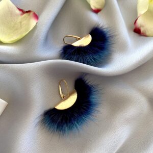 «À LA RUSSE» Trendy Earrings With Fur - Image 4