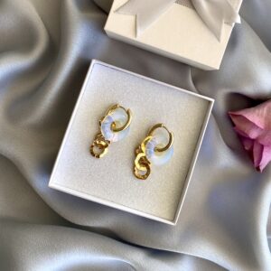 «ANITA» Beautiful Moonstone Earrings - Congo Lock⠀ - Image 2