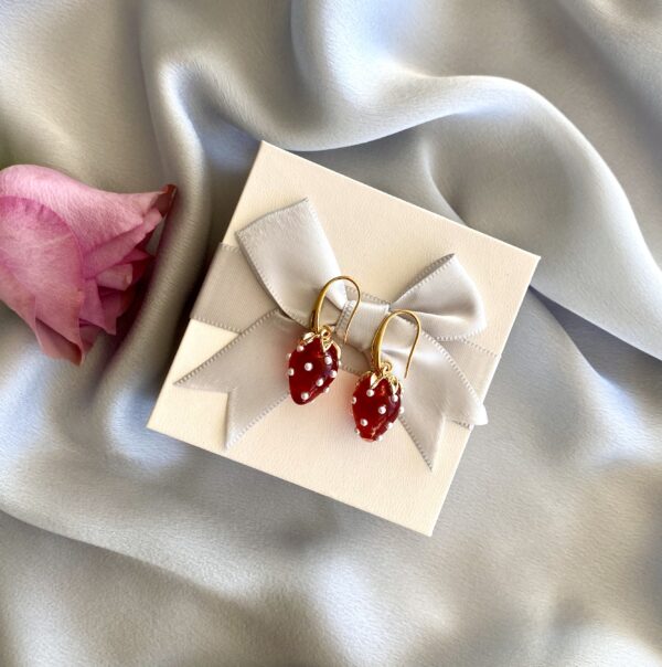«RUSSIAN SUMMER» Trendy Strawberry Earrings