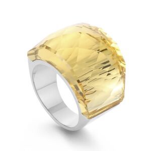 «TEMPTATION» - Luxury Stainless Steel Rings With Yellow Crystal Glass - Image 3