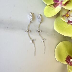 «SERENITY IN SILVER» Best Cubic Zirconia Earrings 1 - Image 5