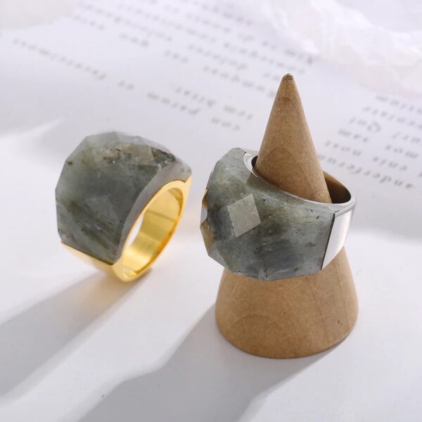 «TEMPTATION» - Luxury Stainless Steel Rings With Natural Stone