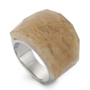 «TEMPTATION» - Luxury Stainless Steel Rings With Natural Stone - Image 3