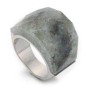 «TEMPTATION» - Luxury Stainless Steel Rings With Natural Stone - Image 3