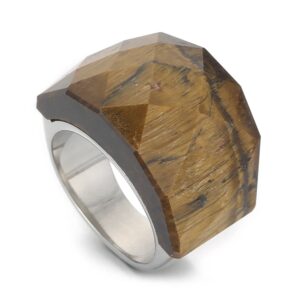 «TEMPTATION» - Luxury Stainless Steel Rings With Natural Stone - Image 2