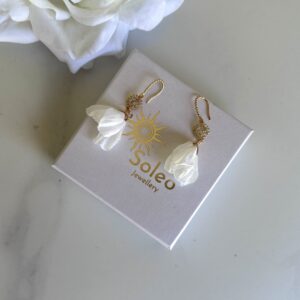 Exclusive «FLORAL ELEGANCE» Women's Elegant Evening Earrings 1 - Image 2