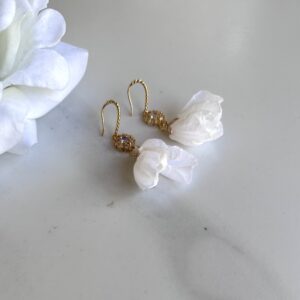 Exclusive «FLORAL ELEGANCE» Women's Elegant Evening Earrings 1 - Image 3