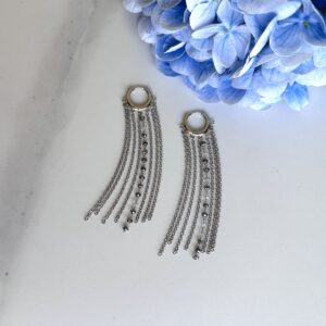 «SILVER CASCADE» High-End Breathtaking Earrings 1 - Image 6
