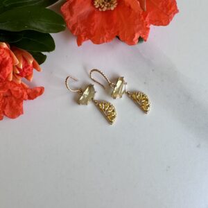 «LEMONADE» Colorful Cubic Zirconia Earrings 1 - Image 2