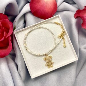 «BEBÉ» Trendy Necklace With Cute Teddybear - Image 4