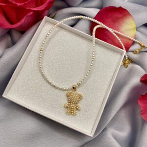 «BEBÉ» Trendy Necklace With Cute Teddybear - Image 5