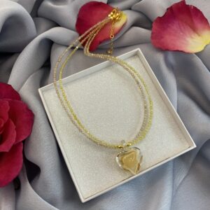 «LUBAVA» Luxury Necklace With Murano Glass Heart Pendant ⠀ - Image 2