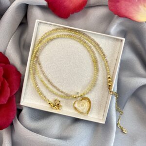 «LUBAVA» Luxury Necklace With Murano Glass Heart Pendant ⠀ - Image 3