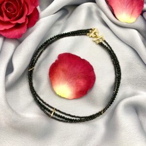 «SOMBRE» Luxury Natural Black Spinel Choker-Necklace - Image 4