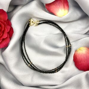 «SOMBRE» Luxury Natural Black Spinel Choker-Necklace - Image 5