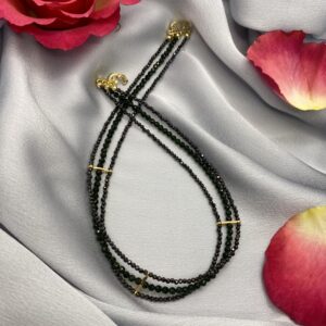 «SOMBRE» Luxury Natural Black Spinel Choker-Necklace - Image 7