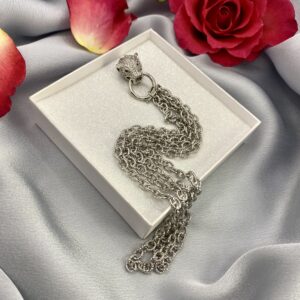 «FREDA» Trendy Chain Necklace With Trendy Cubic Zirconia Pendant - Image 5