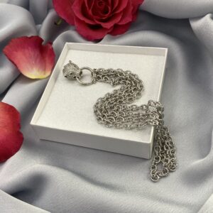 «FREDA» Trendy Chain Necklace With Trendy Cubic Zirconia Pendant - Image 6