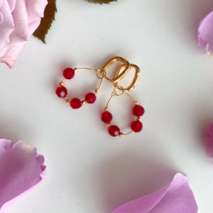 Crystal Glass Drop Earrings