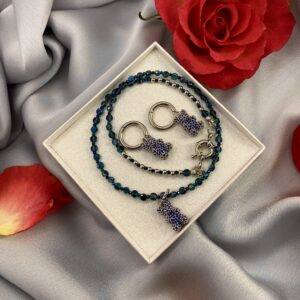 «ARTIS» Stunning Necklace With Cute Cubic Zirconia Pendant & Earrings Jewellery Set ⠀ - Image 5