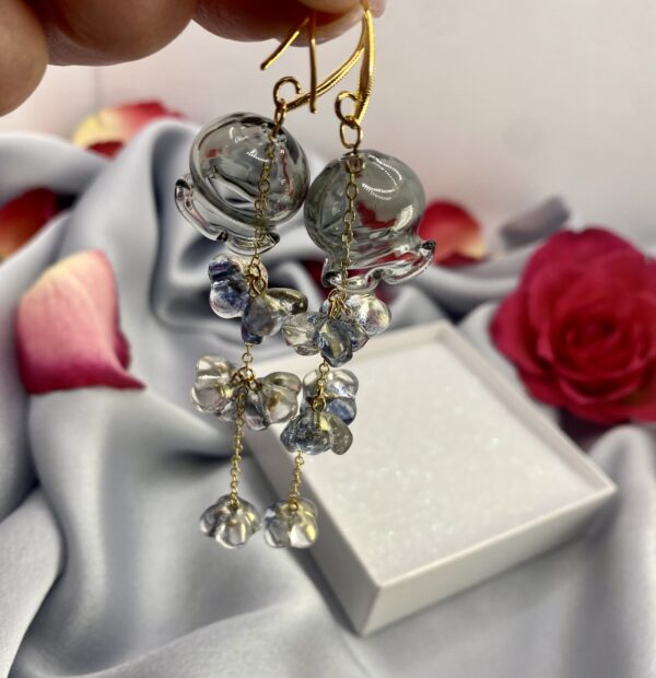 «TATTY» Beautiful Flowery Drop Earrings⠀
