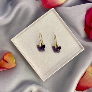 «VOLER» Beautiful Swarovski Jewellery Crystal Glass Drop Earrings  - Image 4