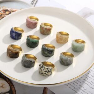 «TEMPTATION» - Luxury Stainless Steel Rings With Natural Stone - Image 8