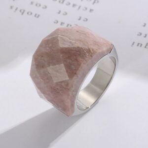 «TEMPTATION» - Luxury Stainless Steel Rings With Natural Stone - Image 6