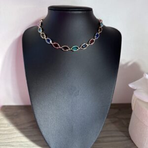 «DAINTY CRYSTALS» Choker Necklace Exquisite Jewellery 1 - Image 8