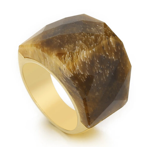 «TEMPTATION» - Luxury Stainless Steel Rings With Natural Stone