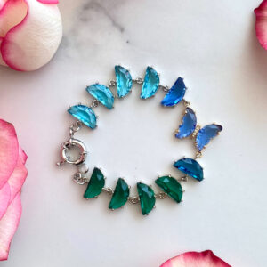 «Azure Wings» Captivating Unique Gold-Plated Bracelet 1 - Image 2