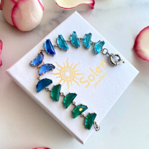 «Azure Wings» Captivating Unique Gold-Plated Bracelet 1 - Image 3